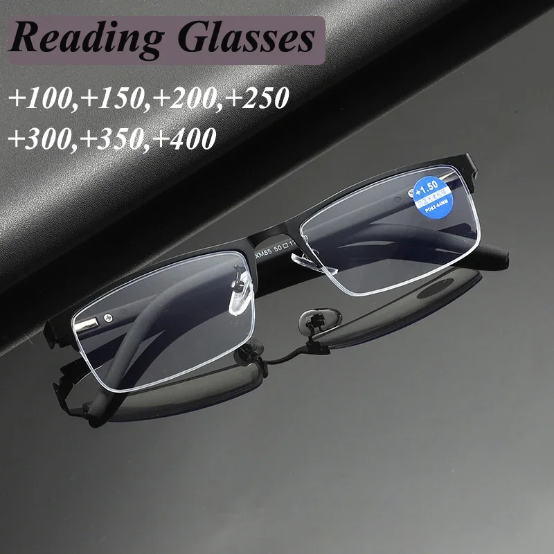 

Titanium Alloy Frame Presbyopic Glasses Women Far Sight Eyeglasses Finished Optical Business Reading Eyewear Diopter +1.0 TO+4.0