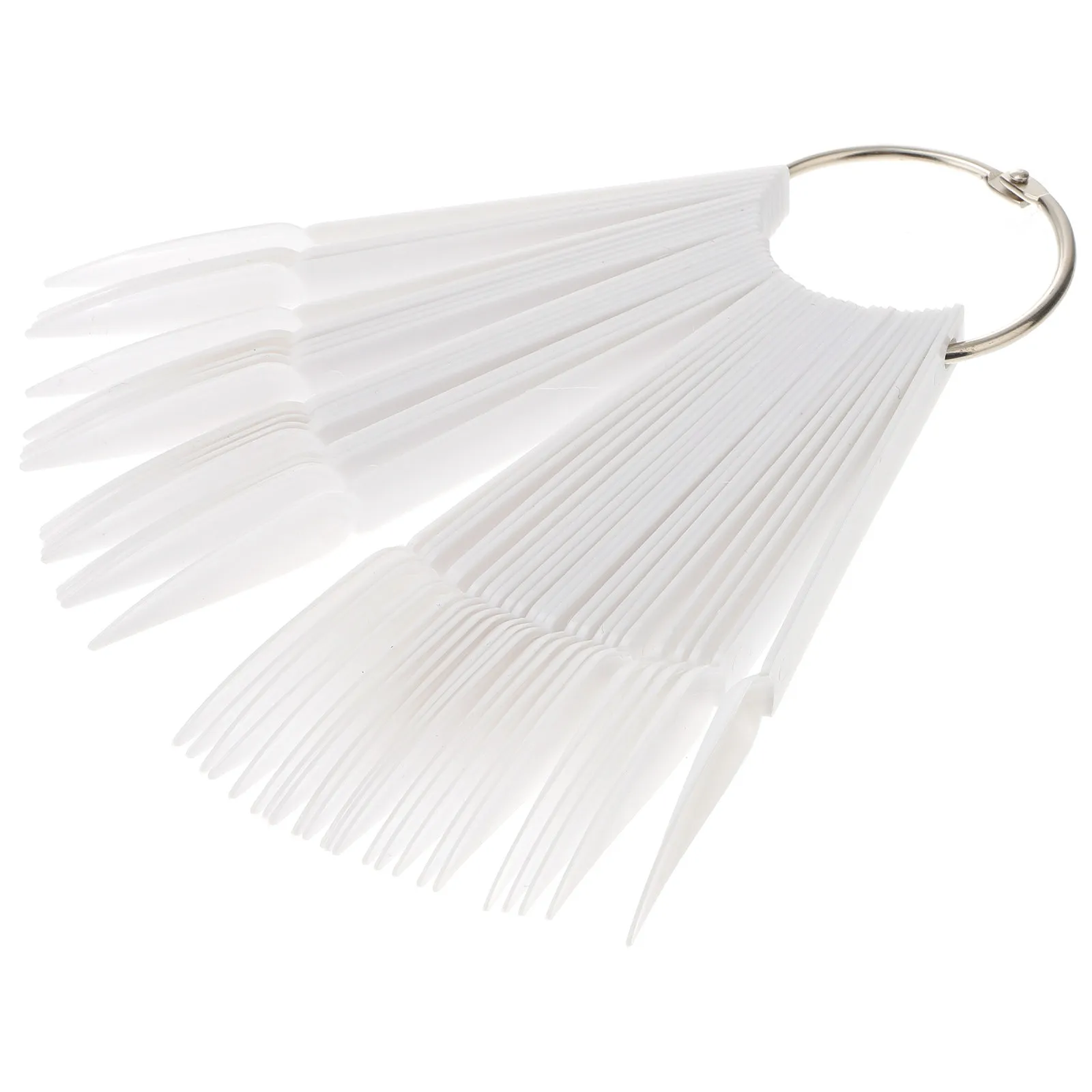 

150Pcs Fake Nail Tips Fan Design Paint Hold Color Well Nail Color Display Tips for Professional Salon Home Practice
