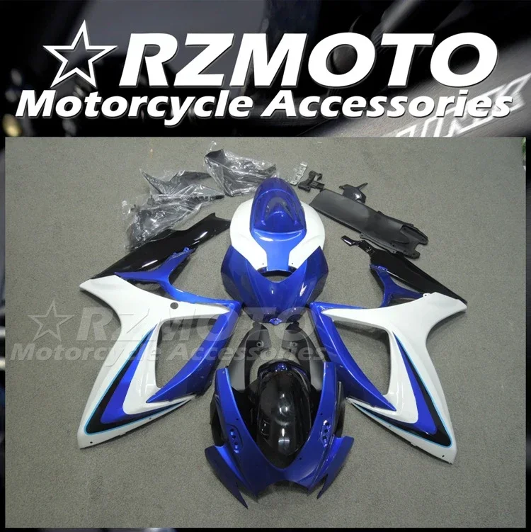 

Injection Mold New ABS Fairings Kit Fit For Suzuki GSX-R600 750 K6 2006 2007 06 07 Bodywork Set Blue White