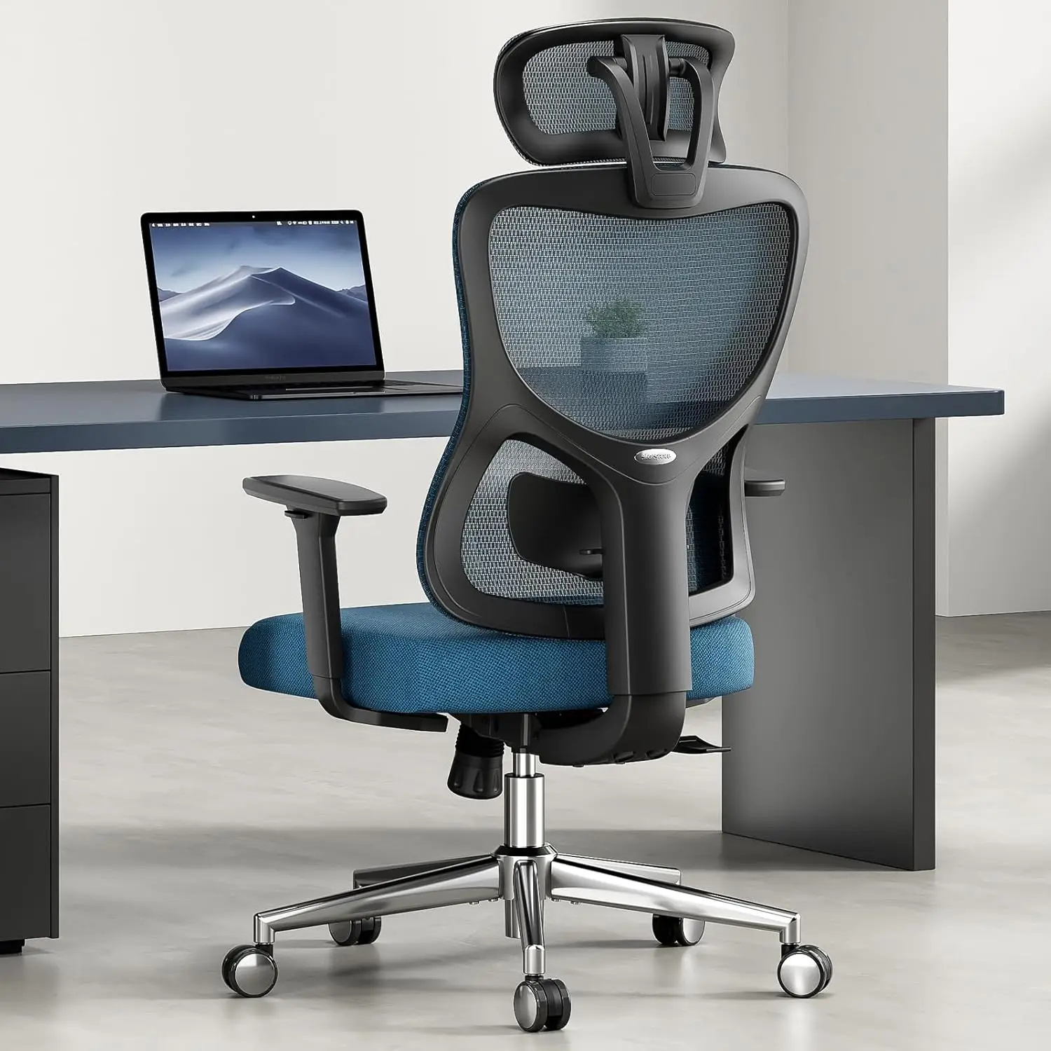 

Office Chair, Computer Desk Chair Ergonomic, High Back Office Chair with Headrest, Adjustable Lumbar Support and 3D Armrests