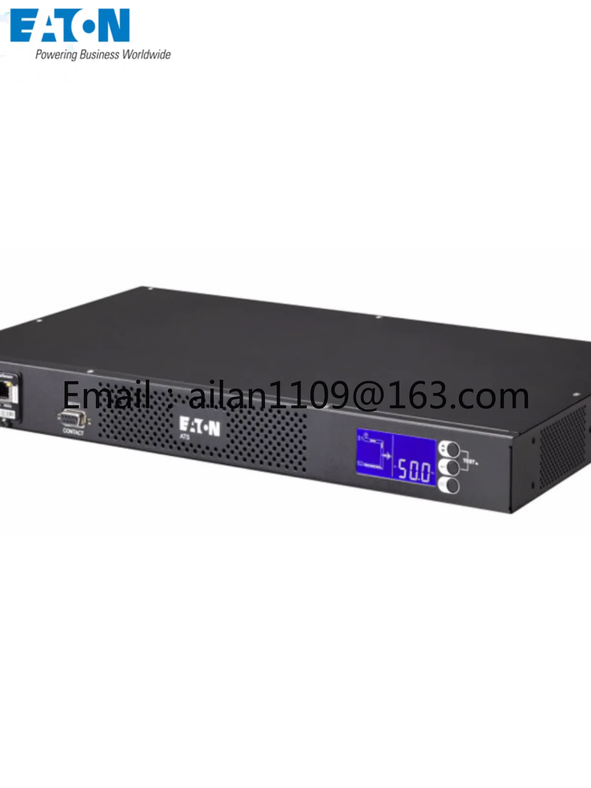 ATS EATS16N Dual Power Input Static Switching Switch 16A IEC Socket Standard Network Card, 16A Automatic Transfer Switch