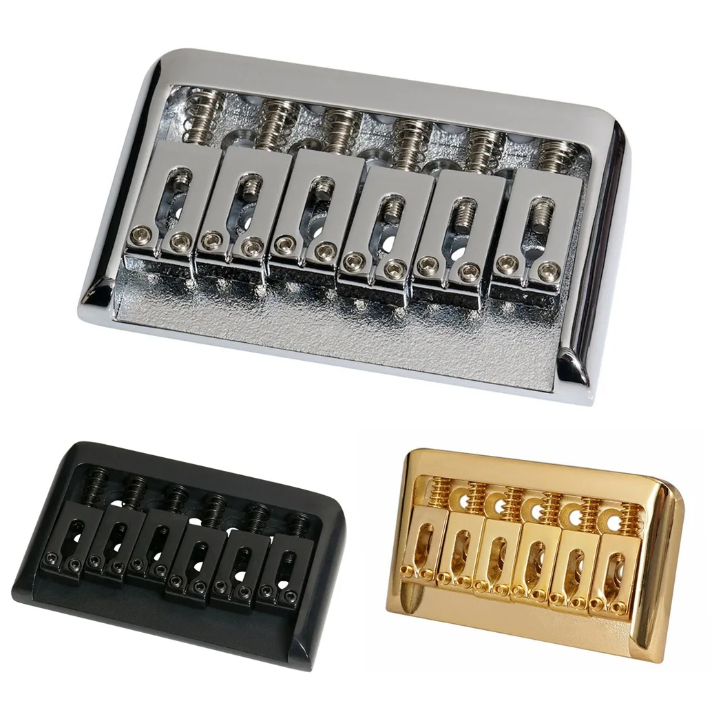 Guitar Hardtail Bridge Saddl Fixed Hardtail 6-String Electric E for Stratocaster Telecaster ST TL Guitar Replacement Parts