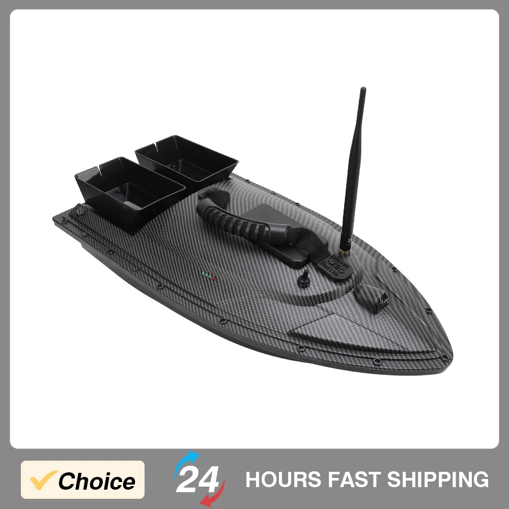 

RC Fishing Bait Boat 500m Dual Motor GPS Auto Return RC Fish Lure Boat with Night Light LCD Remote Control for Pools and Lakes