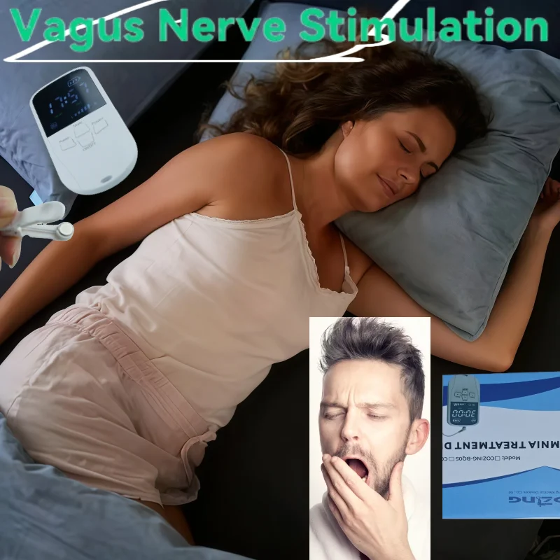 Nerve Stimulation Device for Safe Stress & Anxiety Relief, Vagus Nerve Stimulator Enhances Relaxation, Portable