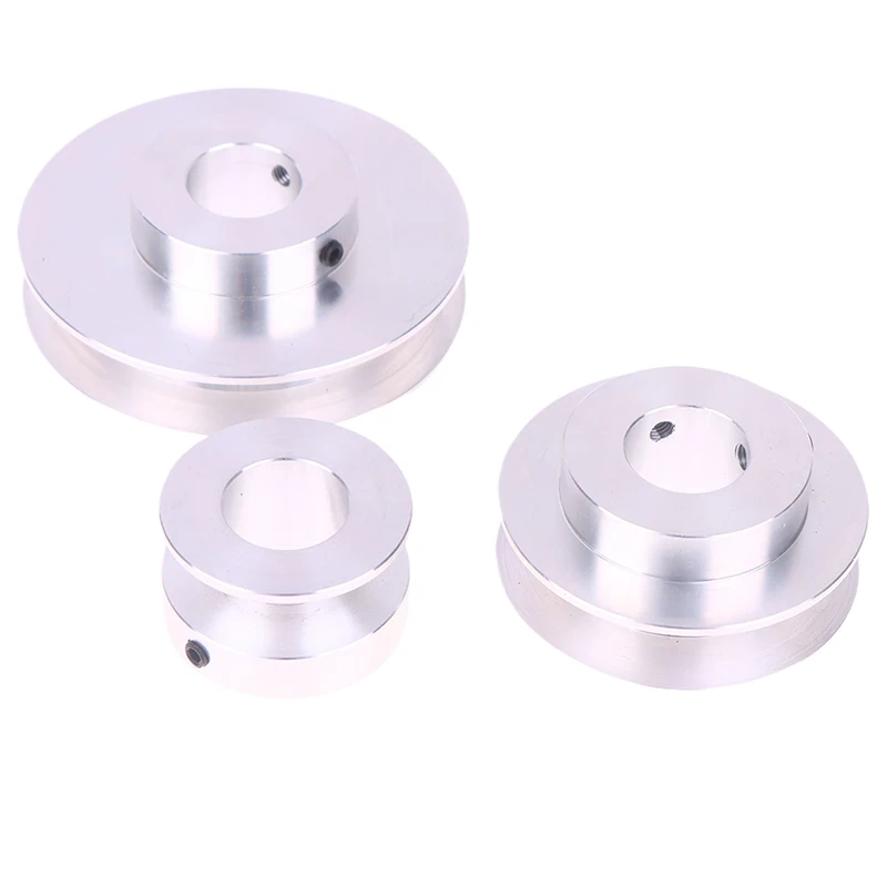 Puleggia per cinghia a V in lega di alluminio a scanalatura singola, dimensioni 40 mm 60 mm 80 mm, articolo di alta qualità di tipo A