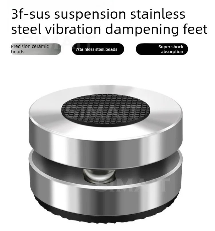 4pcs/8pcs HIFI XSSH Audio Audiophile Speaker CD Amplifier Stand ALUMINIUM Stainless Steel ISOLATION FOOT Spike Shock Damping Pad
