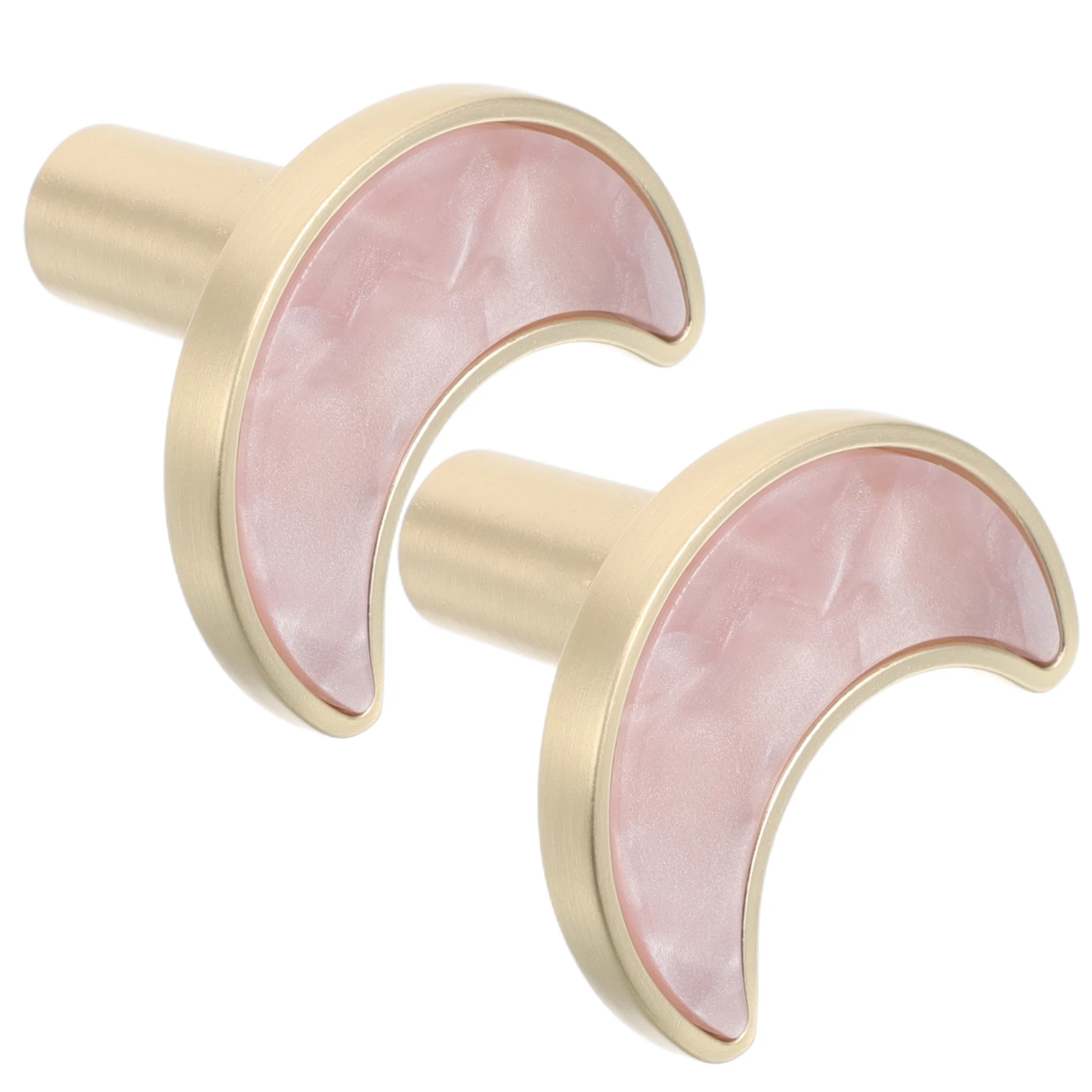 

Modern Moon Pink Single Hole Cabinet Door Drawer Pulls Zinc Handles For Cabinets And Drawers Alloy Hardware