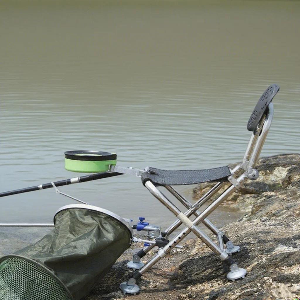 Adjustable Aluminum Alloy Foldable Portable Multifunction Outdoor Travel Camping Hiking Tools Folding Fishing Chair