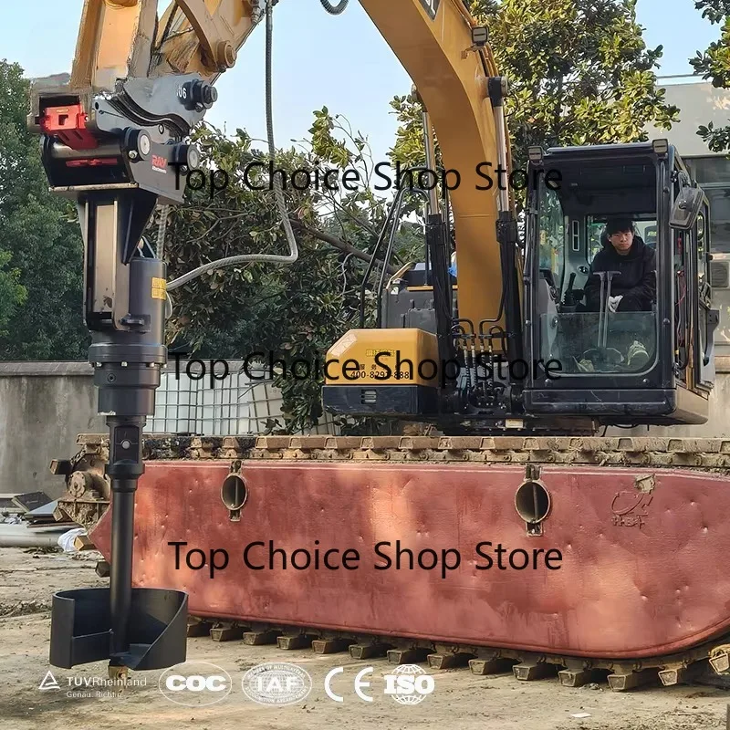 RAY Hydraulic Earth Auger Drill - Exca-vator Auger Attachment Supplier for Piling, Soil Drilling & Skid Steer Post Hole Digger