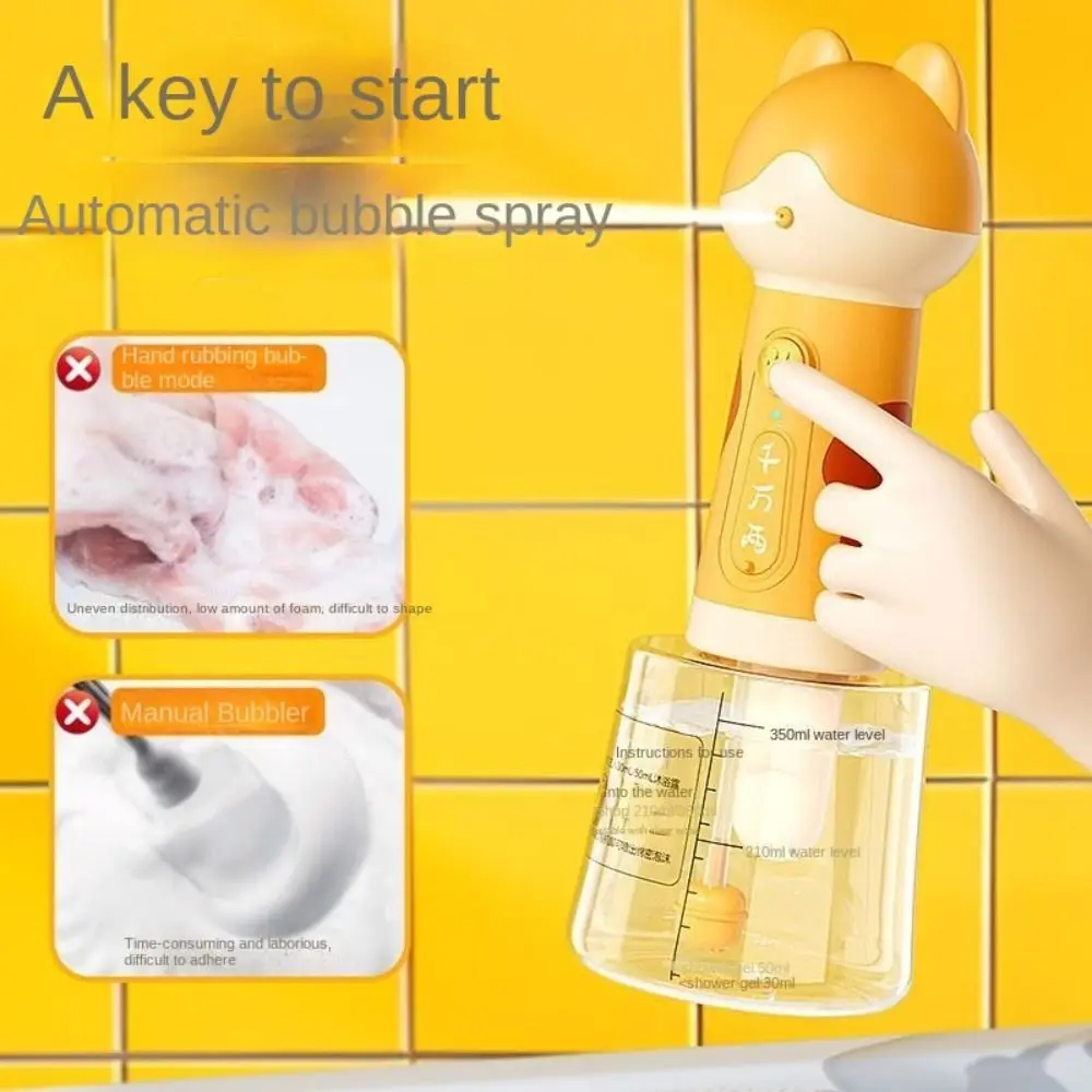 

USB Charging Dog Cleaning Bathing Shampoo Foamer Automatic Soap Dispenser Electric Foam Machine Waterproof Intelligent