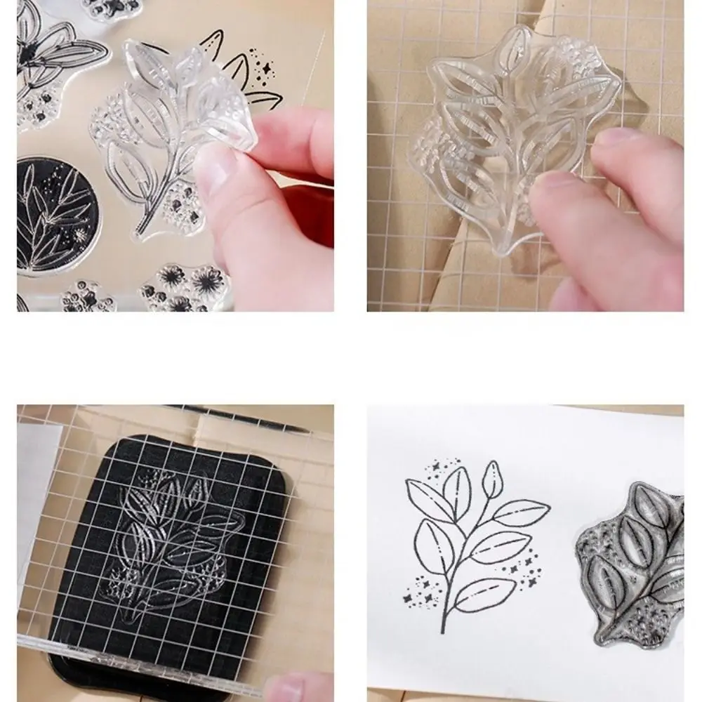 Butterfly Scrapbooking Hand Account Transparent Silicone Stamp Embossed Seals Stamp DIY Journal Albums Scrapbook Decoration