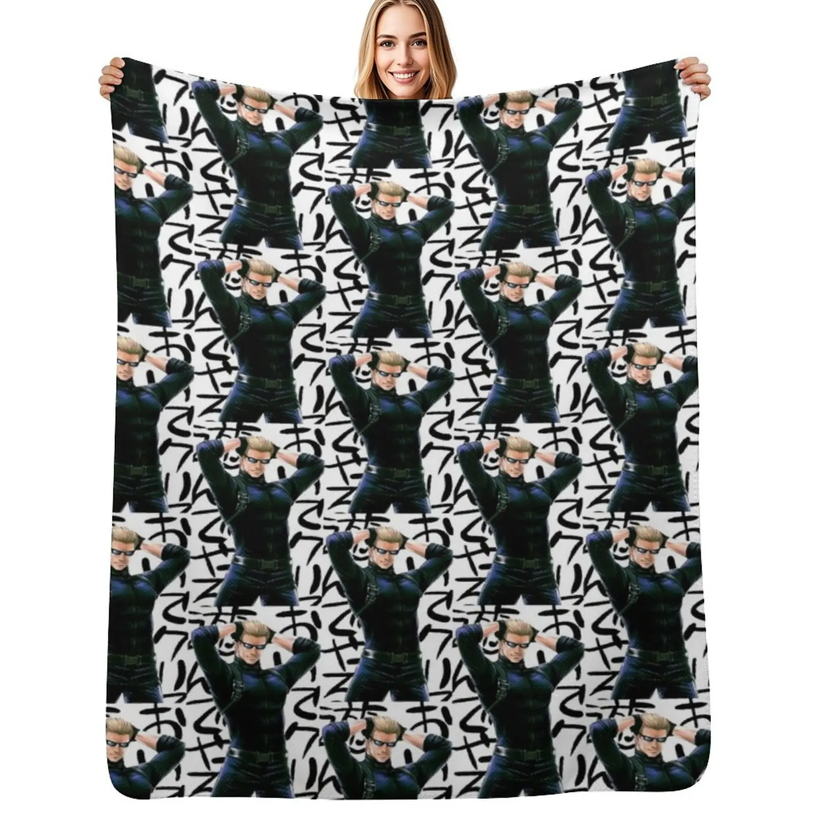 

Albert Wesker Throw Blanket Reusable Durable Soft Blanket for All Seasons
