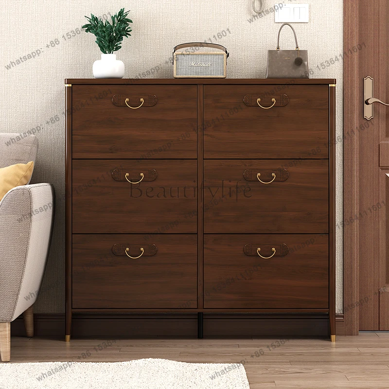 

Wooden Slippers Shoe Cabinet Organizer Storage Mobile Living Room Display Luxury Shoe Shelf Designer Gabinete Hotel Furniture