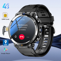 New Google Play 1.39-inch 4G Network SIM Card Smart Watch Dual Camera GPS WIFI Rugged 16GB-ROM IP67 Android Men Women Smartwatch