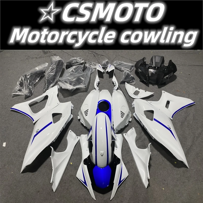 The new ABS motorcycle fairing kit fits the Yamaha YZF R7 2022 2023 fairing body setting white blue