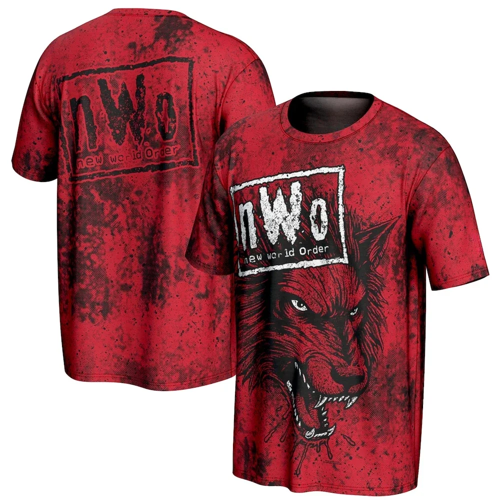 2026 Men's NWO 4-Life Graphic T-Shirt 3D Printed Wrestling Sports Quick Dry Short Sleeve Tops Daily Casual Plus Size T-Shirts