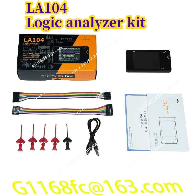LA104 Logic Analyzer Kit Four Channel Bus Protocol Analysis 100MHz Sampling Debugging Saleae