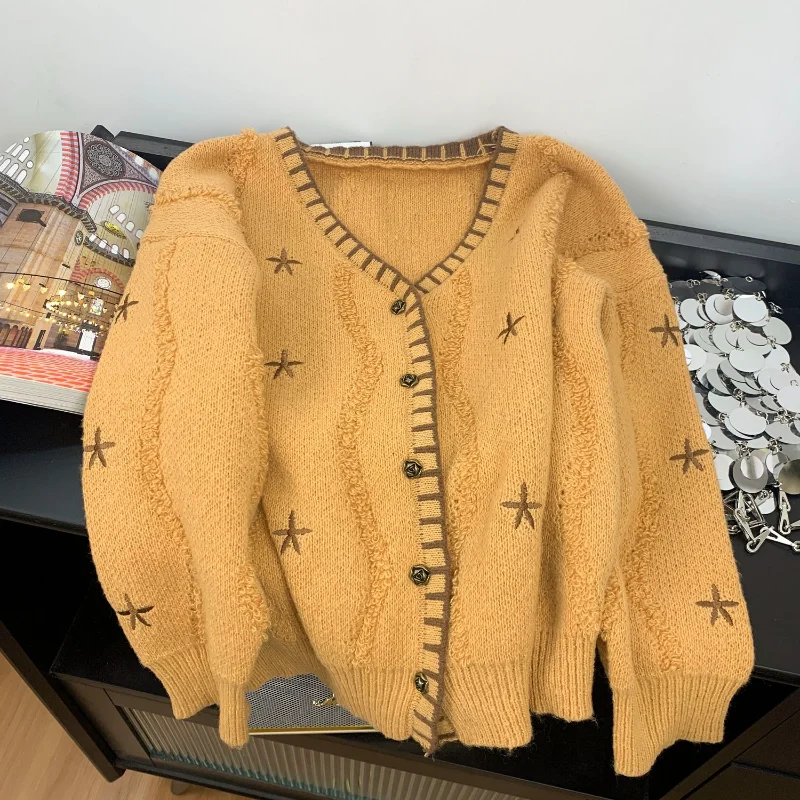 

Coat Lazy Design Loose New Cardigan Sweater Long Sleeve Top