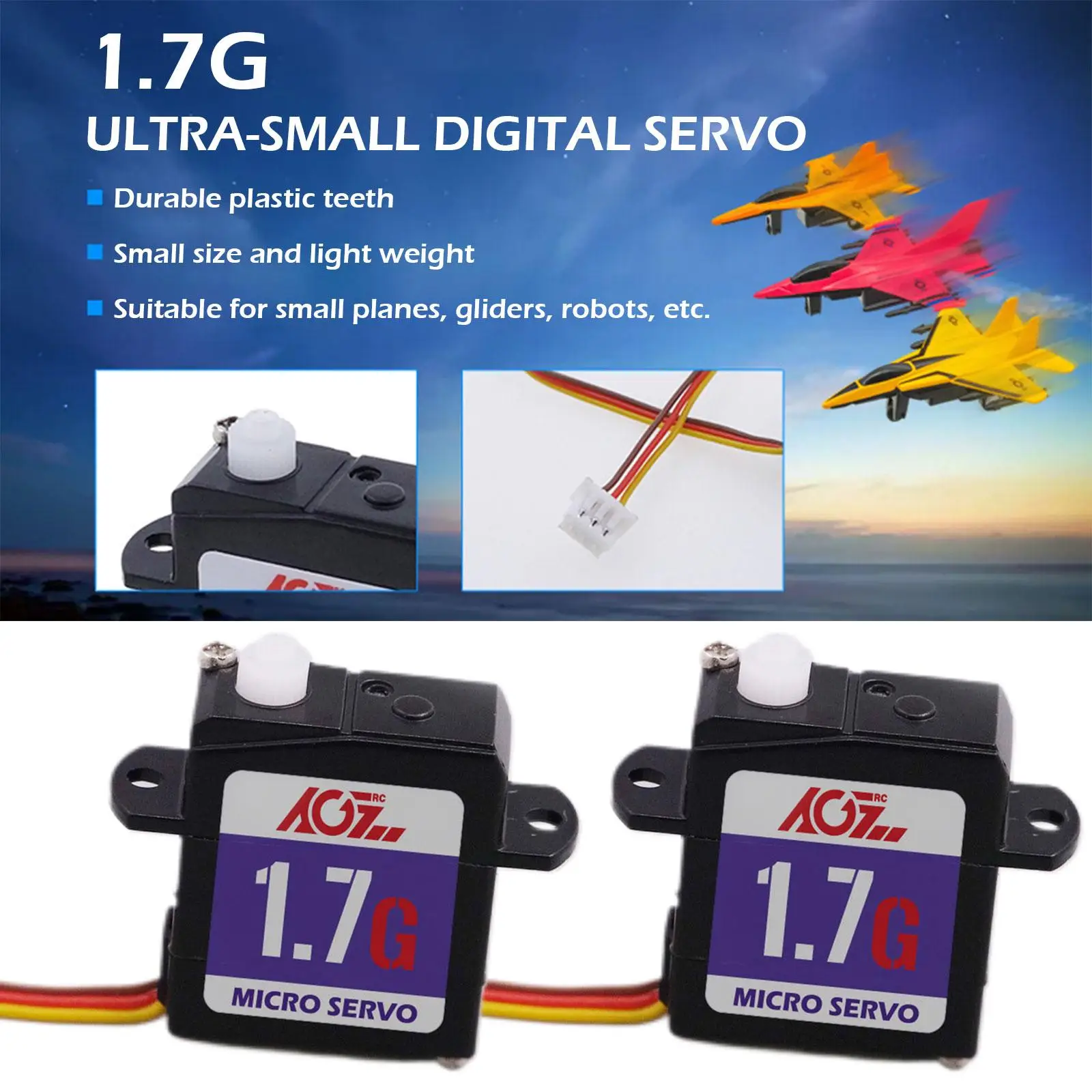 Servo JST Ultra Nano Sub C017CLS 0.050sec Digital Micro Servo Motor 1.7g For RC Car Plane Drone Robots Boat New Hot