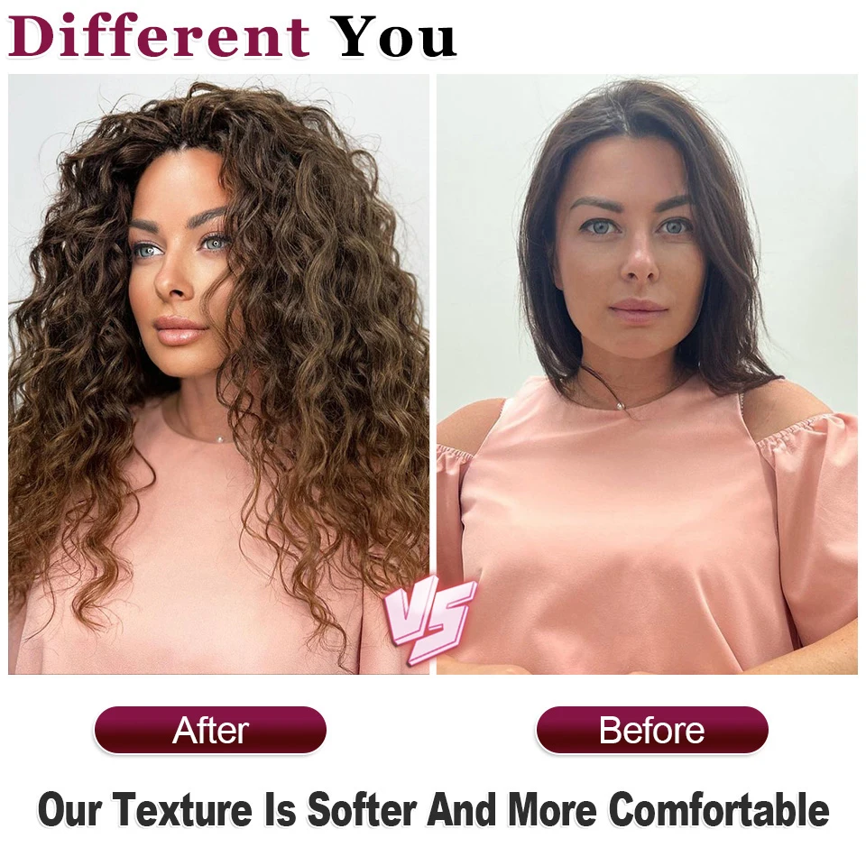 Extensión de cabello trenzado con ondas de océano rosa ombré de 24 pulgadas, trenzas de ganchillo rizadas sintéticas, pelo trenzado con ondas de agua para mujer, estilo Hawaiano