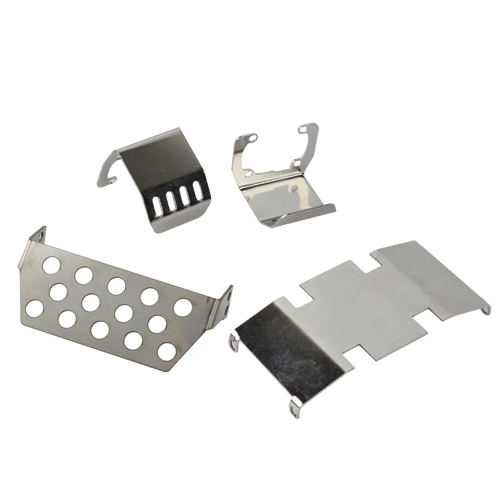 

RC 1/10 Chassis Armor Protection Skid Plate for Model Crawler Car Accessories TRX4 SCX10 II 90046/47 90059/60 Metal Upgrade Part