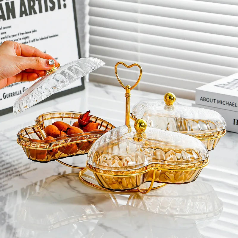 

High - Appearance - Value Heart - Shaped Fruit Plate, Suitable for Home Use in The Living Room.