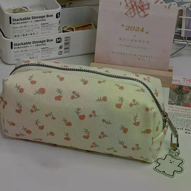 Pencil Case Large - Astuccio per penne con stampa floreale