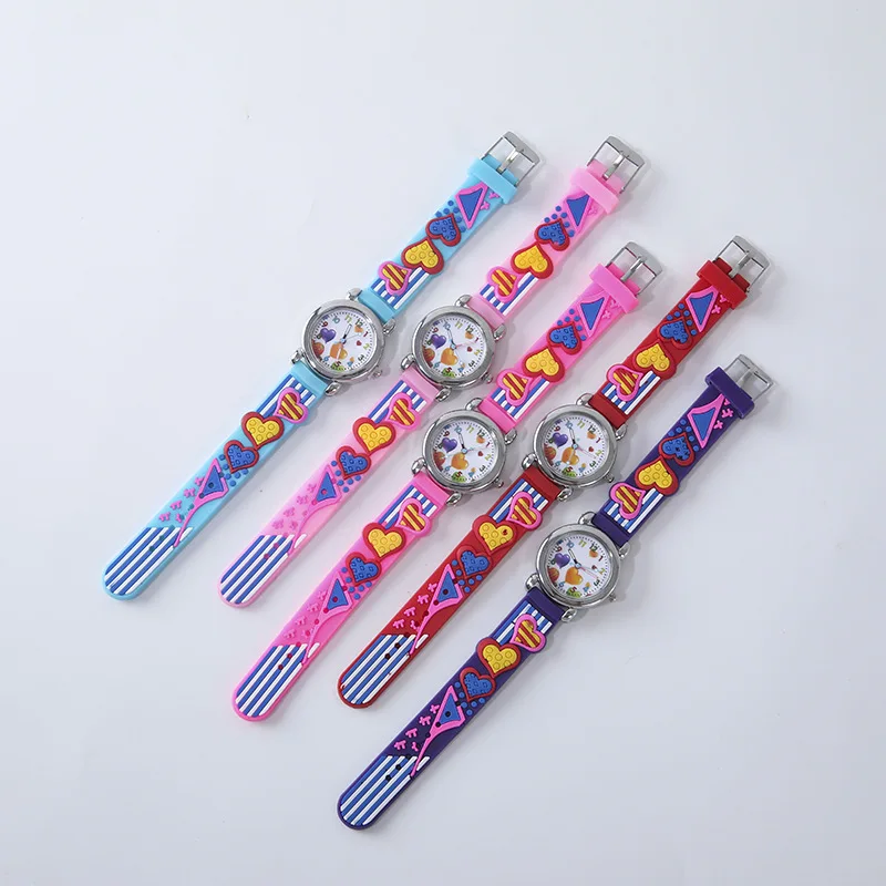 

Best-Selling New Type Children's watch Strap Cartoon Love Multi-Color Quartz