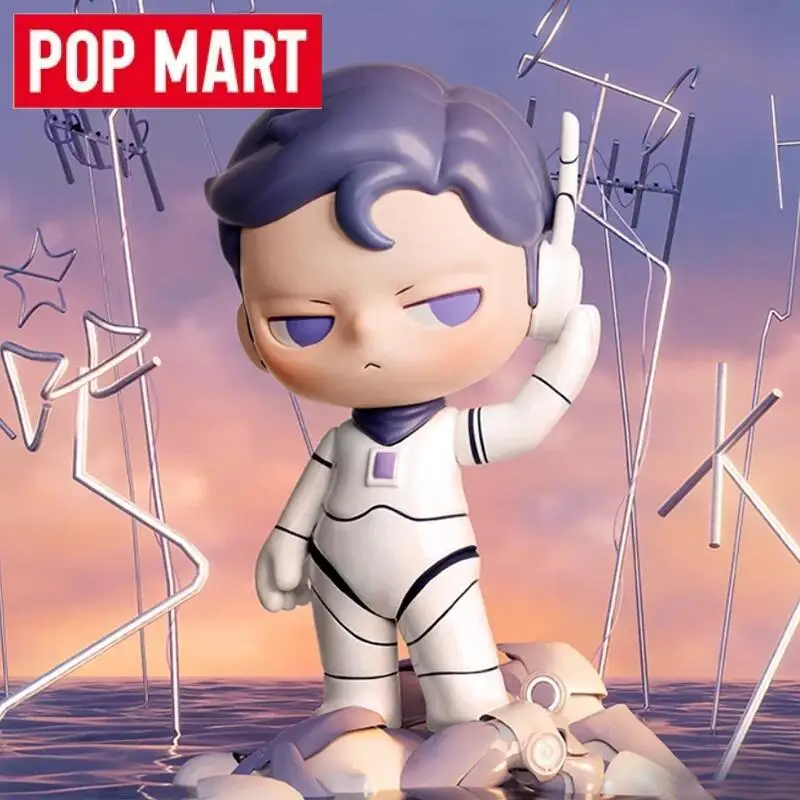 POP MART Kubo City of Sunset Series Boneka Mainan Blind Box Asli Kotak Misteri Figurine Hiasan Dekorasi Rumah Model Meja Hadiah untuk Perempuan