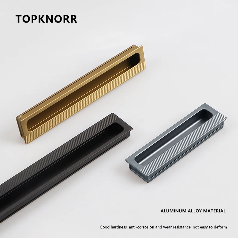 Cabinet Door Handle Hole-Free Built-in Button Hand Modern Simple Sliding Door Closet Handle Drawer Shoe Cabinet Hidden Handle