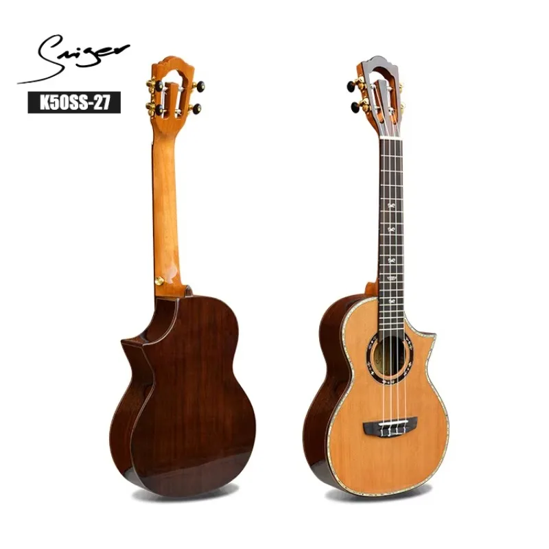 Popular All Solid Cedar Rosewood 27inch Mini Ukulele , New Design Ukulele