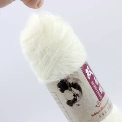 Double Side Fluff Yarn Group Imitation Fur Grass Yarn Long Hair Mink Yarn Hand Woven Medium Thick Scarf Yarn Knitting