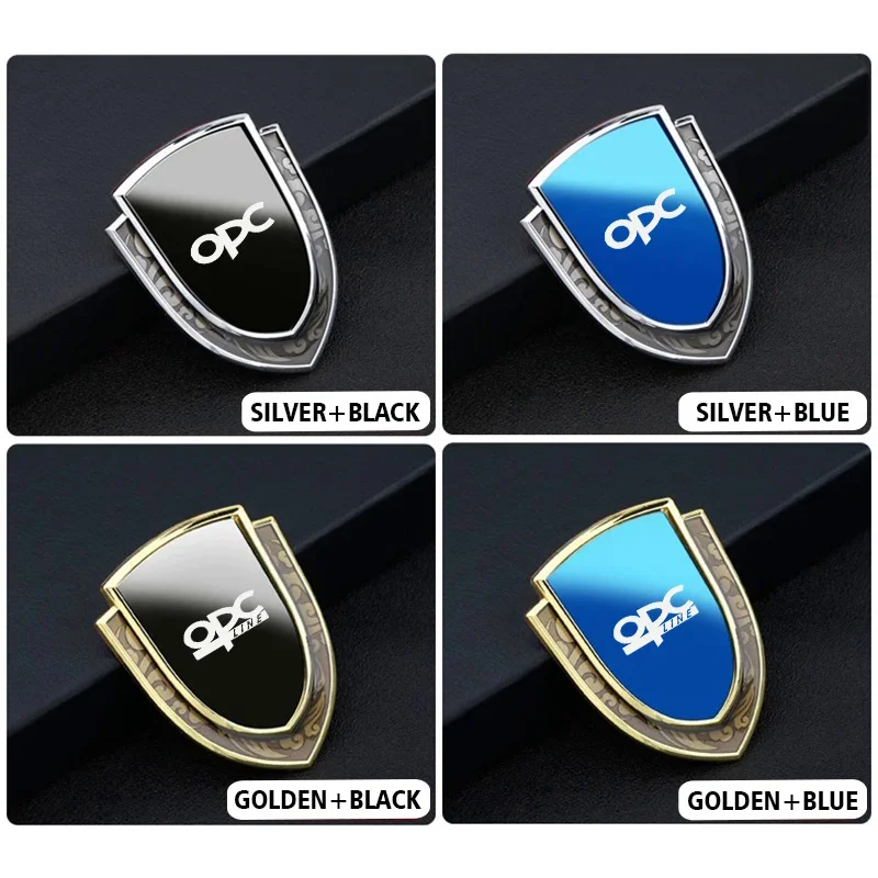 Car stickers 3D metal accsesories car accessory for opel opc opcline astra h j k g vectra b c zafira b corsa c d view 4