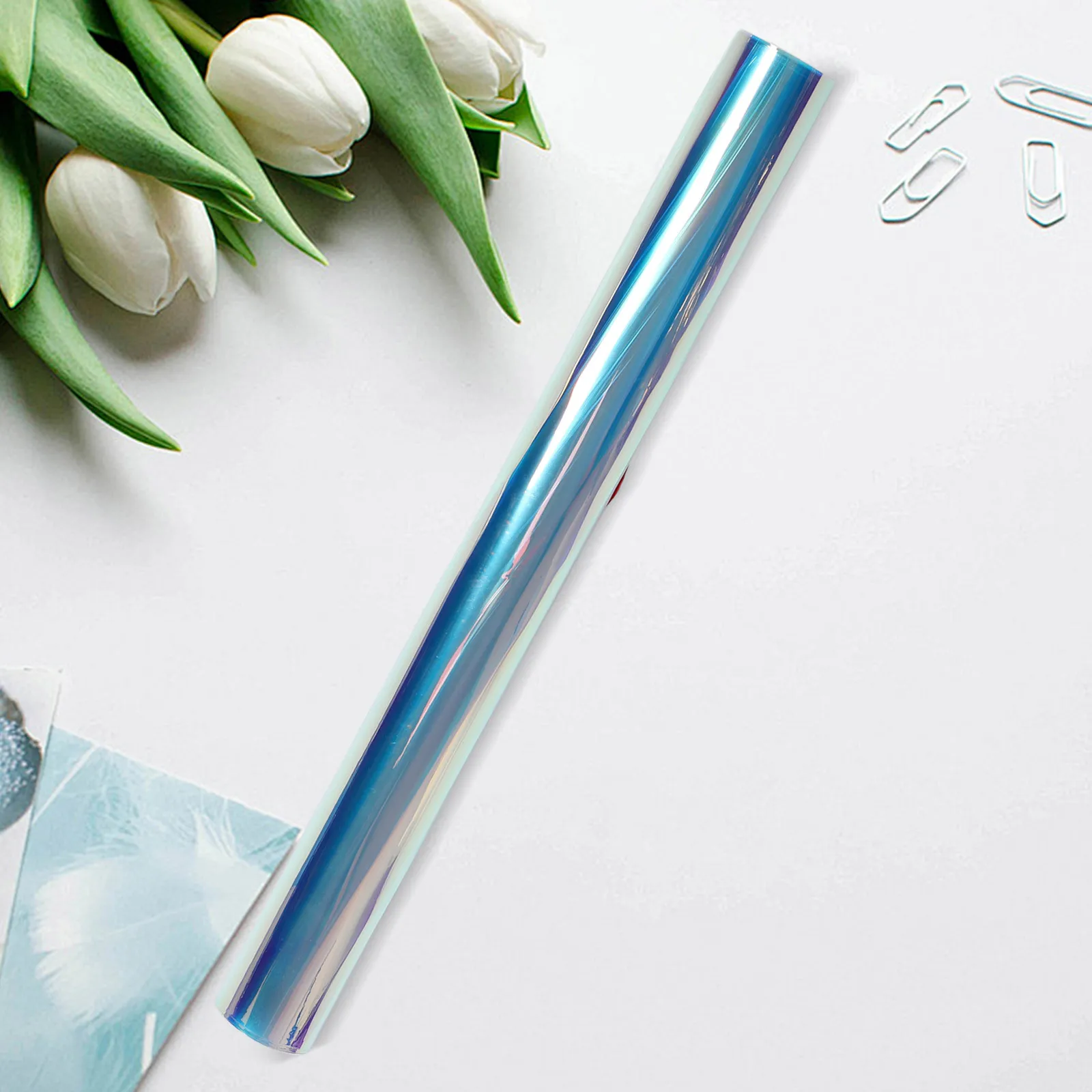 

Iridescent Rainbow Window Film Glass Holographic Decorative Cling Glitter Permanent Vinyl Photography Filter Sheet