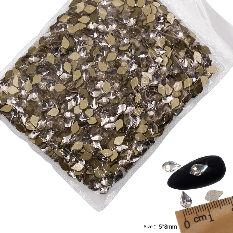 VDD P581-P616/P516/P552/P565 Großhandel 1440 Stück Glas-Kristall-Strasssteine Flachboden-Form für Nagelkunst, DIY-Bastelarbeiten und Dekoration – Detail 8