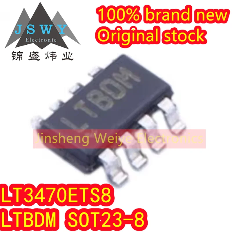 (3/10pieces) LT3470ETS8 LT3470 Parts Mark LTBDM LTBOM SOT23-8 Switching Regulator Chip IC Brand New Original Electronics Spot