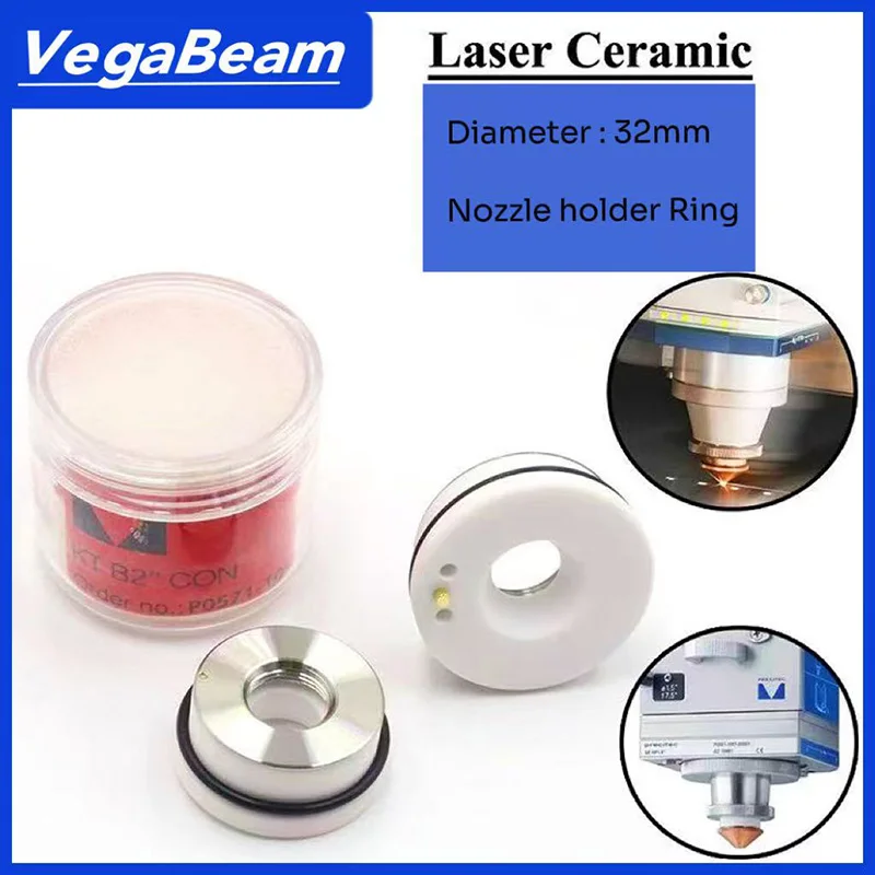 Raytools original Laser Ceramic Ring D32&D28 Ceramic Nozzle Holder For Raytools Bodor Precitec WSX Laser Cut head Ceramic Ring