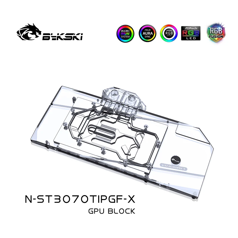 Bykski GPU Water Block for Zotac RTX3070TI /3060TI/3070 8GD6 PGF OC Graphics card / Copper Radiator block N-ST3070TIPGF-X