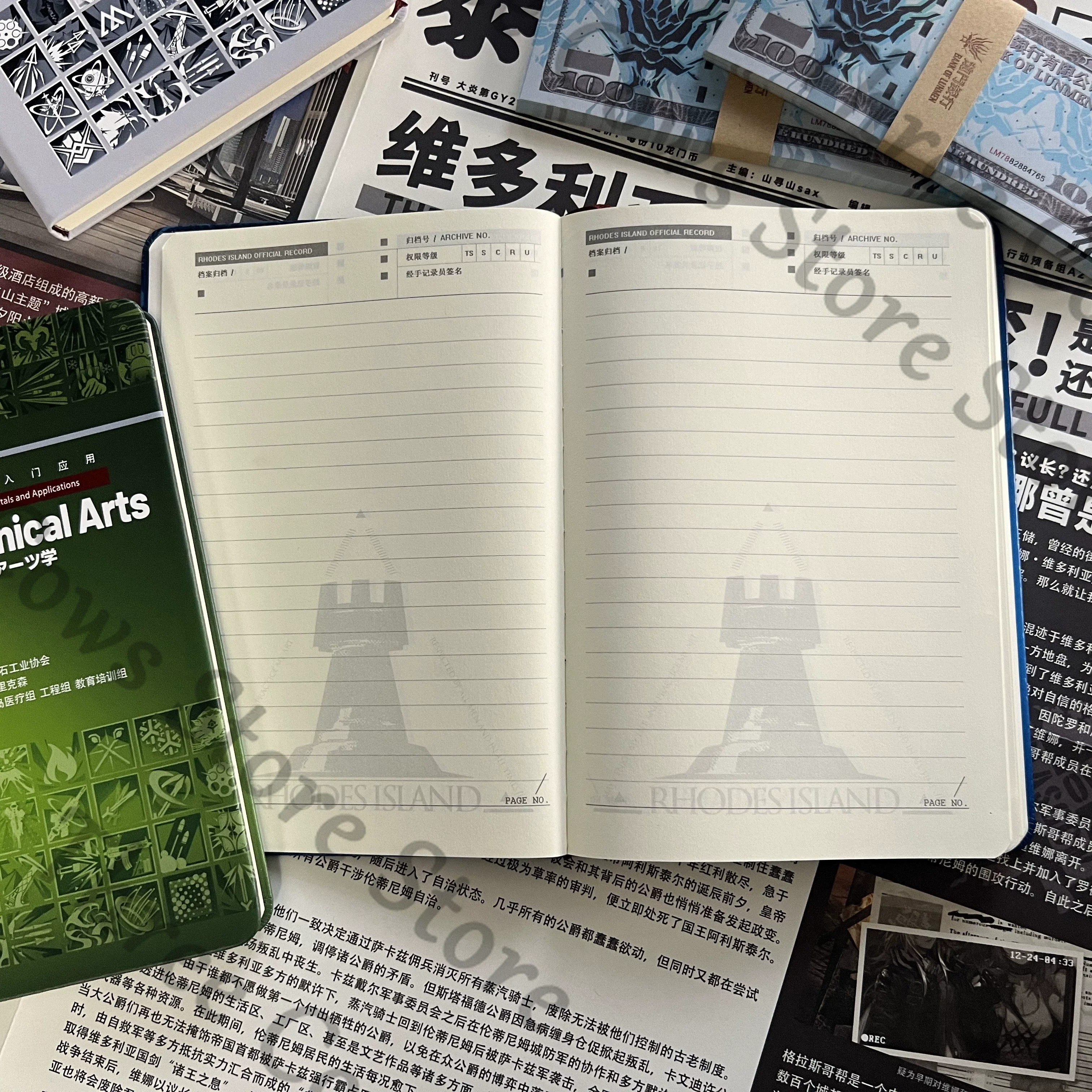 Anime Arknights Rhodes Island - Cosplay Prop Book ulasan dan harga