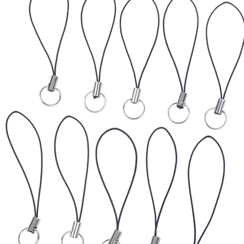 10Pcs/Lot Lanyard Lariat Cords With Clasp Hooks Mobile Phone Strap Charms Keychain Keyring Bag Pendant DIY Jewelry Accessories