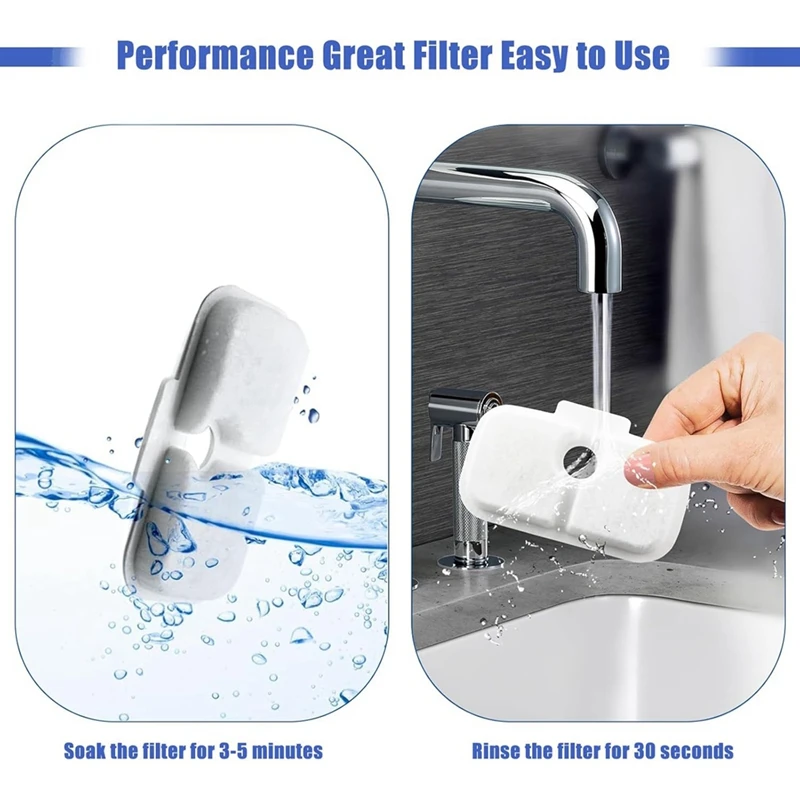 Filtros de substituição para Pet Water Fountain, Tripla Filtração, Cat Water Fountain, PETLIBRO PLWF105 PLWF115 PLWF005