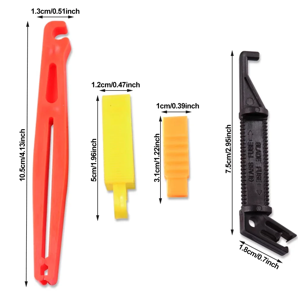 4Pcs/Set Universal Blade Fuse Puller Automobile Fuse-Clip Tool Extractor Removal Security Accessories for Car Fuses Holder