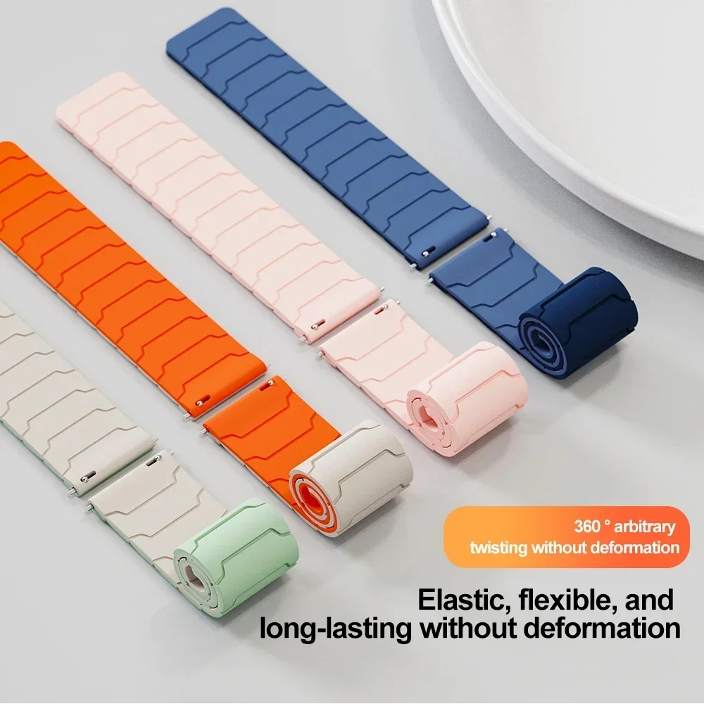 Magnetic Silicone Strap For Amazfit Helio Strap Sport Replacement 22mm Wristband For Amazfit Helio Bracelet Correa Accessories image 4
