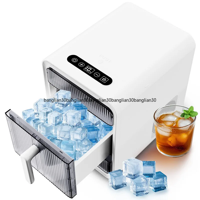 

110V Ice Maker Ice Maker Commercial Household Mini All-in-One Ice Cube Making Machine