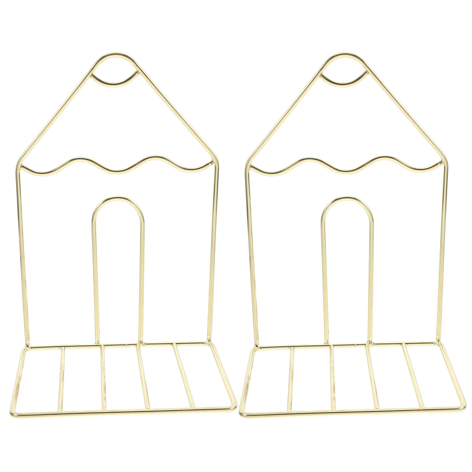 

2 pcs Metal Bookends Adjustable Heavy-Duty Book Stoppers Non-Slip Base Modern Desk Organizer For Office Home Study Book Holder