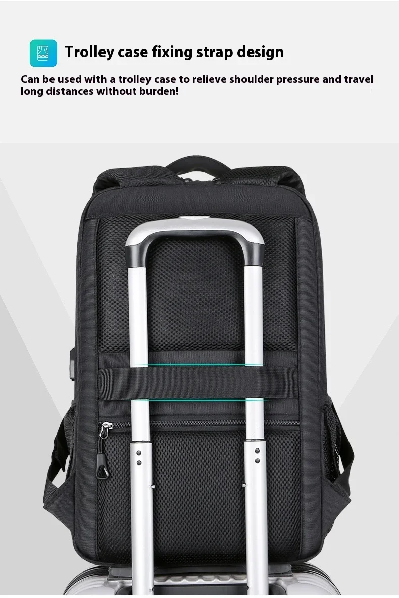 2024 Multi-functional Computer Backpack Simple Waterproof Large Capacity Travel Bag Suitcase USB Charging bags