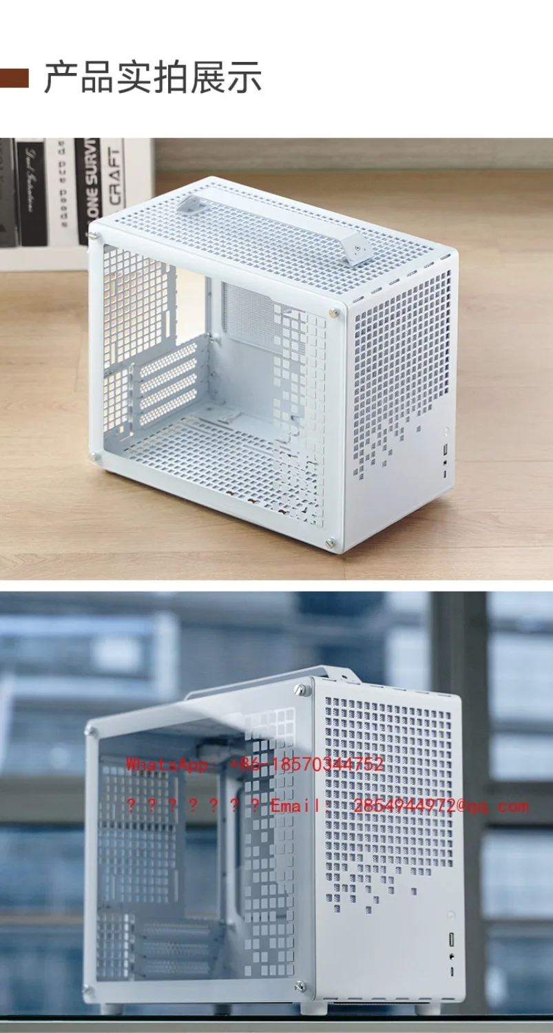 2026    Z20 Chassis Removable Handle MATX White Simple Desktop Small Chassis Supports 240 Water Cooling