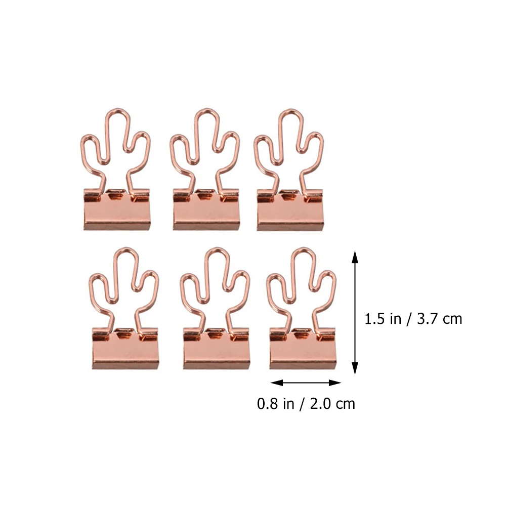 20 Pcs Financial Invoice Clips Metal Binder Paper Clamps Office Organizing Folder School Professional Lightweight