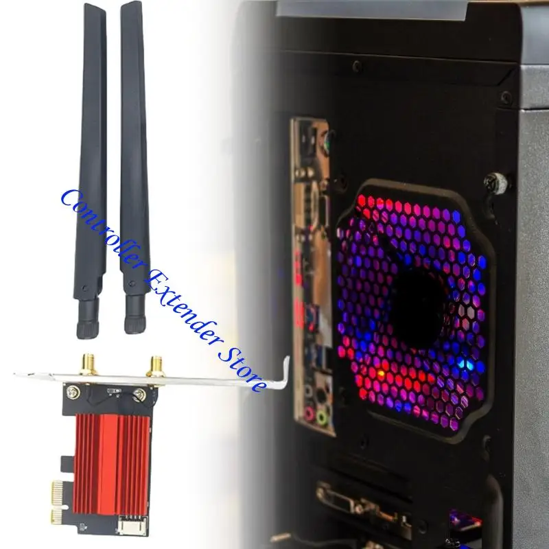 N84B WIFI 5 ADAPTER 1200MBPS بطاقة شبكات متوافقة مع Bluetoot