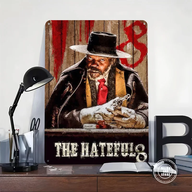 the Hateful Eight Personalized 3D Textured Metal Poster Wall Art Vintage Tin Signs for Decoration Room Decor Luxury Wand Deko